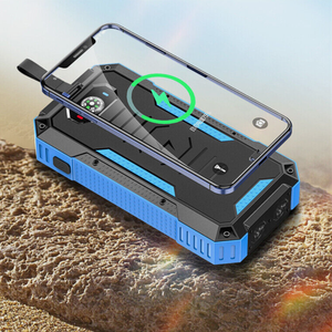 Paquete de logotipo personalizable Cargador inalámbrico <span class=keywords><strong>USB</strong></span> de 30000mAh Banco de energía solar portátil Salida de 10W Entrada <span class=keywords><strong>Micro</strong></span> <span class=keywords><strong>USB</strong></span> a prueba de agua - Product Image 3