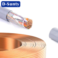 Cable de Comunicación de Fibra Óptica de Cobre Desnudo 24AWG 0.5mm, 10-100 Pares HYA/HYV, Sin Blindaje/Con Blindaje, Cable LAN para Interiores y Exteriores