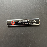 1 pièce Autocollant de style automobile en alliage d'aluminium 3D Umbrella Corporation, décorations d'emblèmes 3D, badge, accessoires automobiles