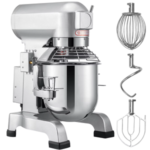 Batidora Comercial de Alimentos de 10/15/20/30 Litros con Ganchos para Masa, Batidor y Varillas, Ideal para Escuelas, Panaderías, Restaurantes y Pizzerías - Product Image 2