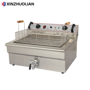 XINZHUOLIAN Large Commercial Stainless Steel Electric Countertop 4500W 30L Single Tank Donut Deep <strong>Fryer</strong> for Restaurant Equipment - Product Image 2