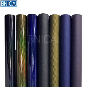 NICAI 1,52x30M autocuración adhesivo extraíble PVC coche vinilo envoltura antiarañazos protección UV <span class=keywords><strong>0</strong></span>,5mm espesor púrpura estilo deportivo - Product Image 2