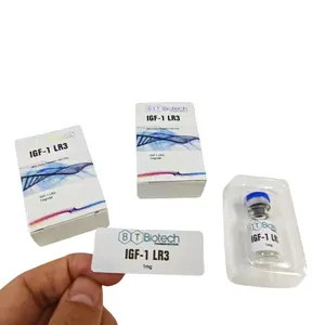 Tùy chỉnh in ấn Hologram Peptide thể hình HCG 5000iu tiêm lọ hộp bao bì hộp và nhãn với khay nhựa