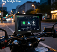 Système de navigation GPS pour moto Aoocci C7 certifié CE, 7 pouces, à fixer sur le guidon, compatible sans fil avec Android Auto et CarPlay