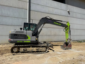 Excavatrice sur chenilles hydraulique Zoomlion XE75G de marque supérieure, mini-excavatrice de 6 tonnes, 7,5 tonnes - Product Image 3