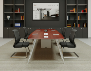 Tavolo da riunione di lusso KALN per sala consiglio, grande tavolo da conferenza per ufficio, scrivania per negoziazioni - Product Image 1