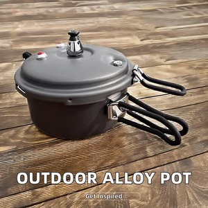 NB FAVOUR <span class=keywords><strong>Olla</strong></span> <span class=keywords><strong>a</strong></span> presión de aleación de aluminio de fondo plano para exteriores <span class=keywords><strong>Olla</strong></span> duradera para acampar y hacer senderismo - Product Image 2