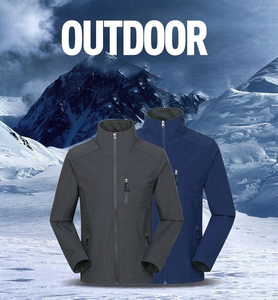New Softshell Jacket Custom Design Winter <strong>Work</strong> Wear Men's Windproof Waterproof <strong>Fleece</strong> Lined Zip up Soft Shell Jacket - Product Image 3