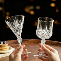 Ensemble de 210 ml de verres à vin en plastique de haute qualité pour mariage, anniversaire, bar, flûtes à champagne, gobelets à cocktail, verres à whisky