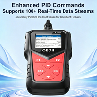Escáner de Diagnóstico OBD2 para Automóviles V105, Prueba de Batería del Motor, Eliminación de Códigos, Datos en Tiempo Real, Herramienta de Inspección OBD Profesional para Diagnóstico