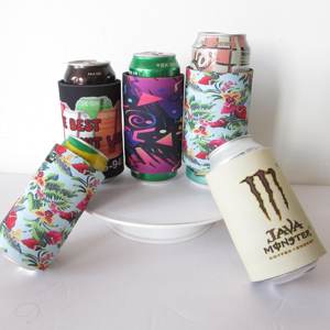 RYO Neoprene Insulated Thermal Slim 12oz Waterproof Can Cooler with Custom Logo Slap Wrap Full Printing for Outdoor Use - Product Image 6