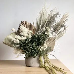 Buquê de flores seca multifuncional, mini buquê de flores secas para decoração de casa