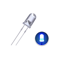 Diode LED ronde de 5 mm à trou traversant, jaune, verte, bleue, super lumineuse, diode électroluminescente, diode régulatrice de tension Zener