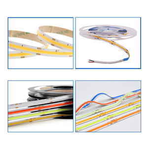 Bande lumineuse <span class=keywords><strong>LED</strong></span> COB flexible haute densité, <span class=keywords><strong>ruban</strong></span> lumineux linéaire FOB 3000K 4000K 6000K Ra90, dimmable 12V 24V - Product Image 2