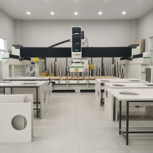 Máquina CNC de 5 Ejes para Trabajar con Piedra, con Servomotor y Riel Guía Hiwin, para la Corte de Encimeras y Losas de Granito - Product Image 3