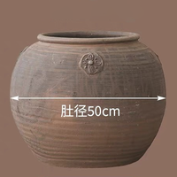 Pot Bunga Gaya Rustic Vintage untuk Dekorasi Taman Besar, Indoor & Outdoor, dari Beton & Fiber Clay