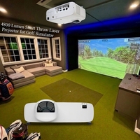 Proyector Láser de Tiro Corto 3LCD de 4800 Lúmenes con Soporte para Fusión de Bordes y Proyección de 360° para Señalización Digital y Espectáculos en Cueva