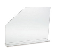 Accessoires de cuisine personnalisés 24 pouces transparent acrylique robinet d'eau réglable protection contre les éclaboussures d'évier