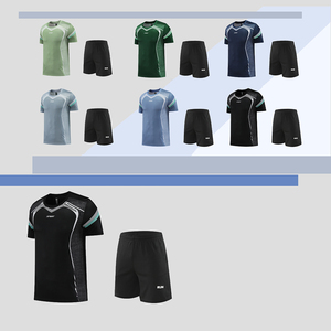 Ensemble 2 pièces de maillot de sport en polyester à séchage rapide, personnalisable, pour la course et l'entraînement (vente en gros) - Product Image 4