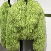Vestes en fourrure moelleuses et chaudes d'hiver, manteaux en fourrure de mouton bouclée naturelle, manteaux en fourrure de mouton de Mongolie pour femmes