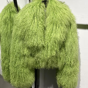 Vestes en fourrure moelleuses et chaudes d'hiver, manteaux en fourrure de mouton bouclée naturelle, manteaux en fourrure de mouton de Mongolie pour femmes - Product Image 5