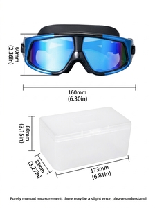 <span class=keywords><strong>Gafas</strong></span> de Natación para Adultos JW-1277 con Marco Grande, Claridad de Alta Definición, Antivaho, Impermeables, con Amplio Campo de Visión y Protección UV - Product Image 5