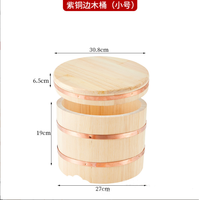 Outils à sushi personnalisés seau en bois bols à riz japonais fûts en bois réfrigérants fût de mélange pour le riz