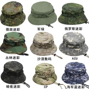 Chapeau Bob Brodé 3D Personnalisé en Gros d'Usine, Bord Étroit, Camouflage Noir, 100% Coton, Unisexe, pour l'Été, le Safari, le Ski et les Voyages - Product Image 3