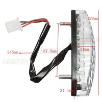 Feu arrière de freinage LED rouge pour moto, quad, kart, TaoTao, Sunl, moto chinoise 50, 70, 110, 125cc