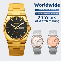 Montre à quartz simple et fine SKMEI 9288, accessoire de mode pour le personnel de direction, idéale pour les réunions et la gestion des tâches quotidiennes