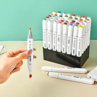 Smooth art max 168 couleurs à base d'encre à base d'alcool permanent, ensemble de stylos marqueurs à double extrémité pour croquis et coloriage, dessin de livres