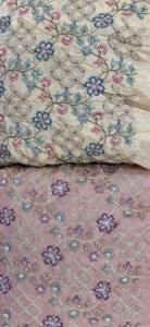 Tissu en géorgette non tissé respirant tendance et très vendu, perles, broderie de dentelle pour filles - Product Image 3