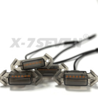 X-7SEVEN Feu de calandre avant RVB à lentille fumée, Feu de position LED pour voiture, pour la modification de pick-up, véhicules tout-terrain et SUV, Accessoires d'éclairage automobile
