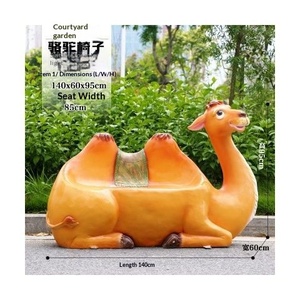 Taburete de Fibra de Vidrio con Forma de Animal de Dibujos Animados, Escultura Decorativa para Parques, Plazas, Jardines de Infancia y Áreas Escénicas - Product Image 6