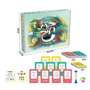 Juego de Cartas Familiar en Árabe para Niños, Juego de Mesa Educativo para el Hogar, la Escuela, Fiestas, Reuniones Familiares y Aprendizaje, Unisex - Product Image 1