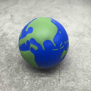 Mini Globo Terrestre Antistress Personalizzabile con Logo, in Schiuma PU, Giocattolo Promozionale Unisex per Eventi Benefici - Product Image 4