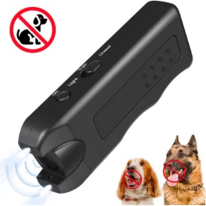 Dispositif <span class=keywords><strong>anti</strong></span>-aboiement ultrasonique multifonctionnel pour chien, en plastique écologique, portable, autonomie de 10 à 20 heures - Product Image 6