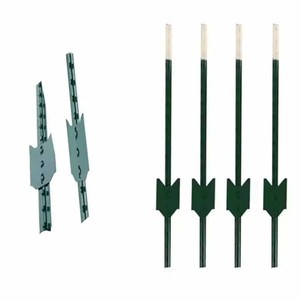 Vente directe usine – Poteau en T clouté en fer, revêtu par poudrage, 6 pieds, pour clôture de ferme et chantier, prix abordable - Product Image 1