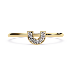 Anillo Solitario con Diamante Cultivado en Laboratorio, Corte Redondo, con Hombros en Forma de Catedral - Product Image 3