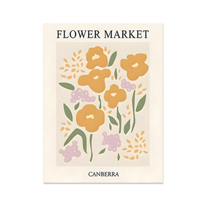 Décoration Murale Vintage Marché aux Fleurs Feuilles <span class=keywords><strong>Paris</strong></span>, Tableau sur Toile Écologique, Affiches Rétro Imprimées, Décoration Murale Personnalisable pour Galerie - Product Image 1