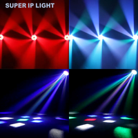 7 pièces de projecteurs de scène LED RGBW 40W 8-58 °   Projecteur mobile Zoom DMX512 Bee Eye pour spectacle disco en direct