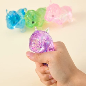 Stress Relief Unicorn Squishy Stress Ball Glitter Squeeze Toy Slow Rebound Feature Boys Kids Maltose Series Children Toy Gift - Product Image 5