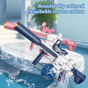 Estate all'aperto M416 completamente automatico elettrico tiro pistola ad acqua giocattolo Blaster illuminazione di simulazione fiamma con materiale plastico - Product Image 4