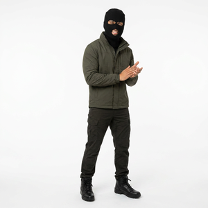 Balaclava de moto en acrylique 100% imperméable, style d'impression numérique néon, demi-masque de ski - Product Image 1