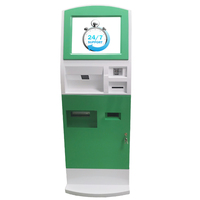 Kiosque de paiement à pièces et à billets pour donner des pièces de monnaie avec un emplacement intégré pour carte SIM