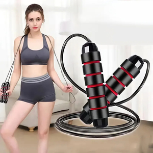 Jump Rope Professional Tangle Free Rapid Speed Jumping Rope Foam <b>Handle</b> Adjustable Steel Skipping Rope Gym Fitness Slim Body - Product Image 1