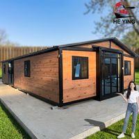 Vente en gros de maisons conteneurs de luxe extensibles de 20, 30 et 40 pieds, appartements et villas à prix bas, 2 à 4 chambres, mobiles, préfabriquées, modernes 5