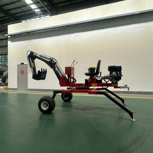 Đường sắt Trung Quốc giá rẻ, vườn nhỏ 360 °   Máy xúc bánh lốp, máy xúc bánh xích kéo được, máy xúc mini để bán kèm dụng cụ trồng cây - Product Image 2