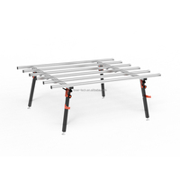 MUFASHA HT180 Grande table de travail en aluminium de 180 cm pour la découpe de carreaux de marbre, table à dalles, outils de construction pour la pose de carrelage