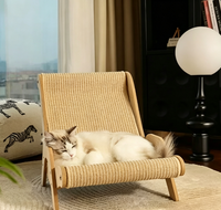 Griffoir pour chat tout-en-un en sisal, résistant à l'usure et aux rayures, avec fonction chaise, canapé et nid pour chat, modèle Toffee, vente en gros